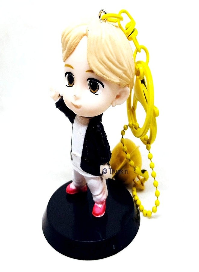 Trunkin | BT21 Jimin Chimmy | Bangtan Boys | BTS Height - 7cm Action Figure with Keyring Set B - Image 3